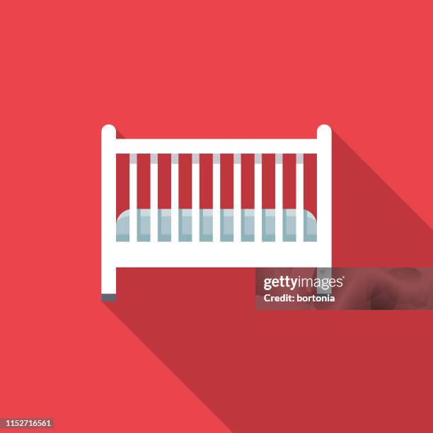 crib pregnancy icon - cot stock illustrations