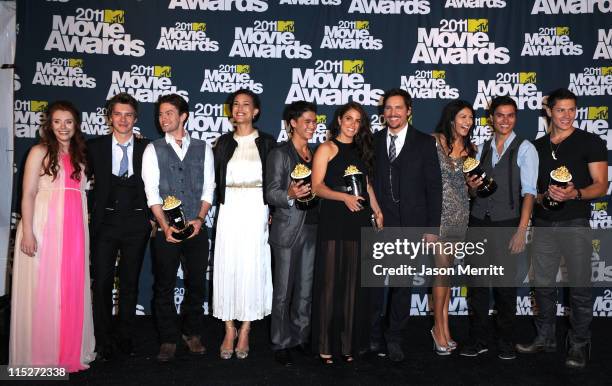 Actors Bryce Dallas Howard, Xavier Samuel, Jackson Rathbone, Julia Jones, Booboo Stewart, Nikki Reed, Peter Facinelli, Tinsel Korey, Kiowa Gordon and...