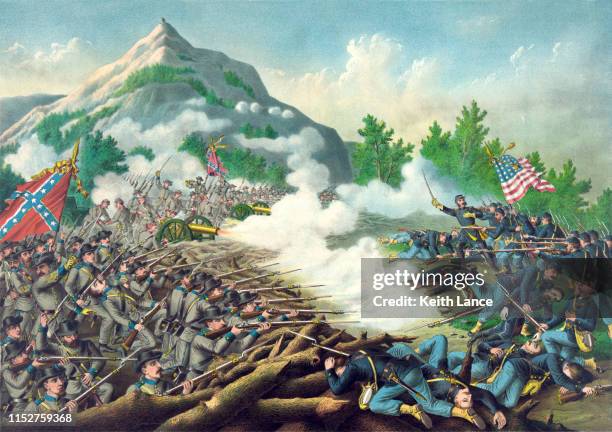 肯尼索山之戰 - confederate army 幅插畫檔、美工圖案、卡通及圖標