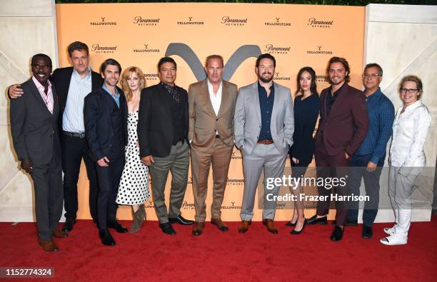 Steven Williams, Keith Cox, Wes Bentley, Kelly Reilly, Gil Birmingham, Kevin Costner, Cole Hauser, Kelsey Chow, Luke Grimes, Kent Alterman and Sarah...