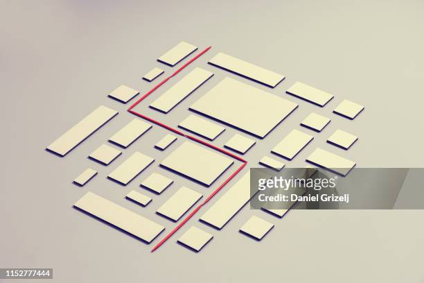A red line laid threw a maze