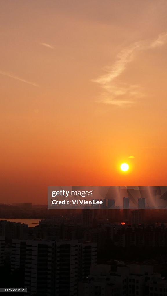 Orange sunset 1