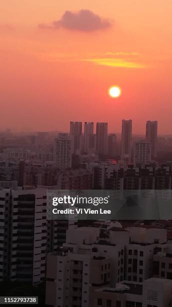 Orange Sunset 2 High-Res Stock Photo