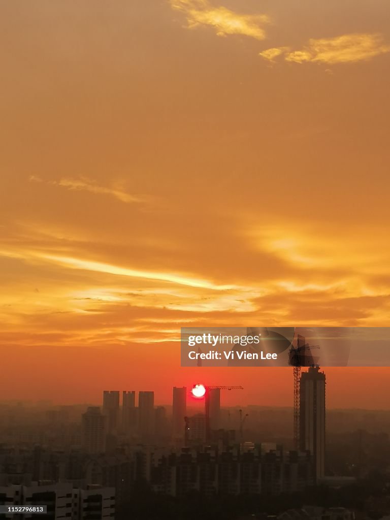 Orange sunset 3