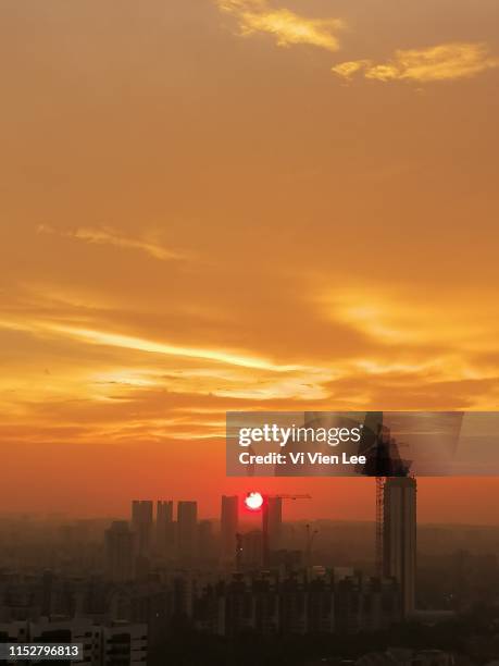 Orange Sunset 3 High-Res Stock Photo