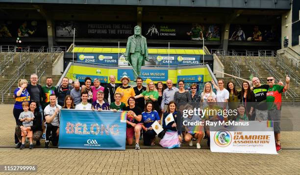 Dublin , Ireland - 29 June 2019; A group including Michael 'Babs' Keating with singer-songwriter and author Brian Kennedy, Alan Kelly, comedian...