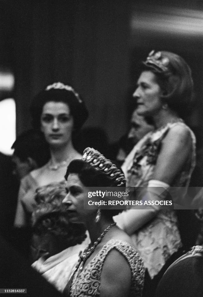 La Reine Elisabeth II d'Angleterre en visite en RFA en 1965