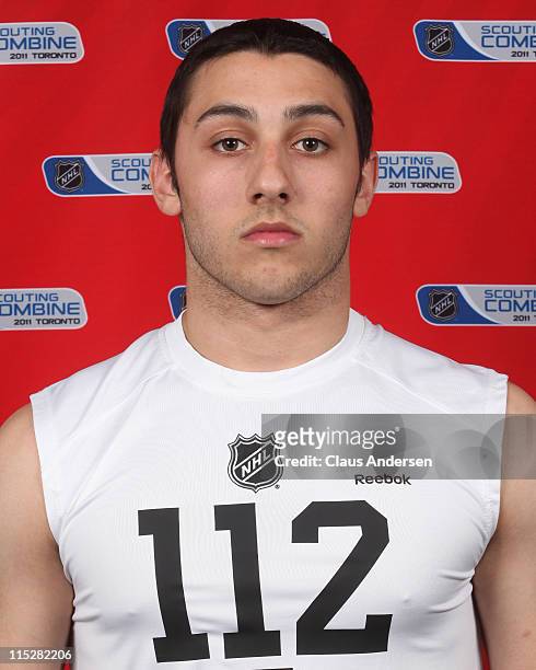 Vincent Trocheck poses for a portrait prior to testing at the 2011 NHL Combine on June 3, 2011 at the Toronto Congress Centre in Toronto, Canada.