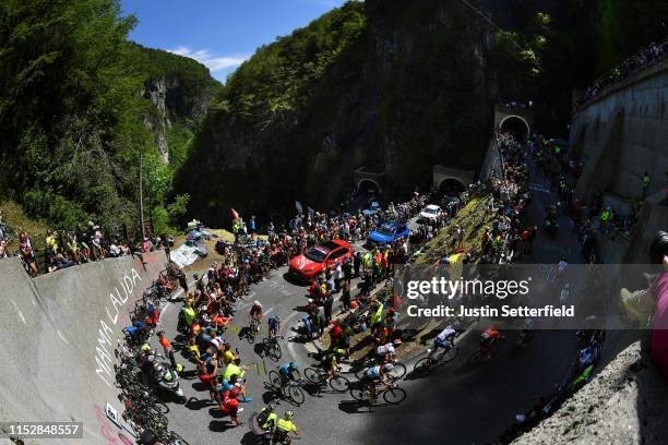 Francois Bidard of France and Team AG2R La Mondiale / Marco Marcato of Italy and UAE - Team Emirates / Jack Bauer of New Zealand and Team Mitchelton...