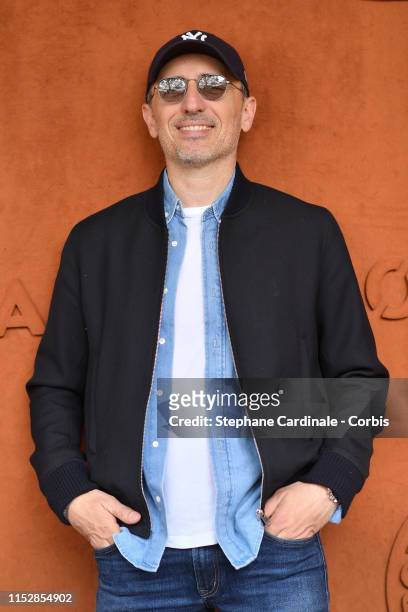 Gad Elmaleh attends the 2019 French Tennis Open - Day Six at Roland Garros on May 31, 2019 in Paris, France.