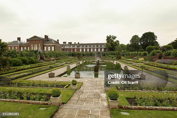 General view of the gardens of Kensington Palace in Hyde Park on June 6, 2011 in London, England. The Duke and Duchess of Cambridge are to move their...