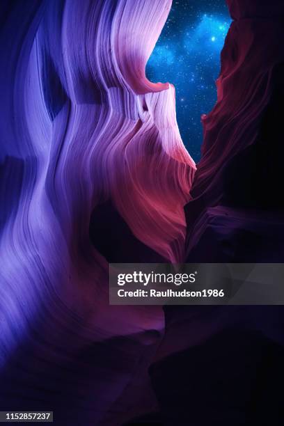 antelope canyon night - antelope canyon stock pictures, royalty-free photos & images