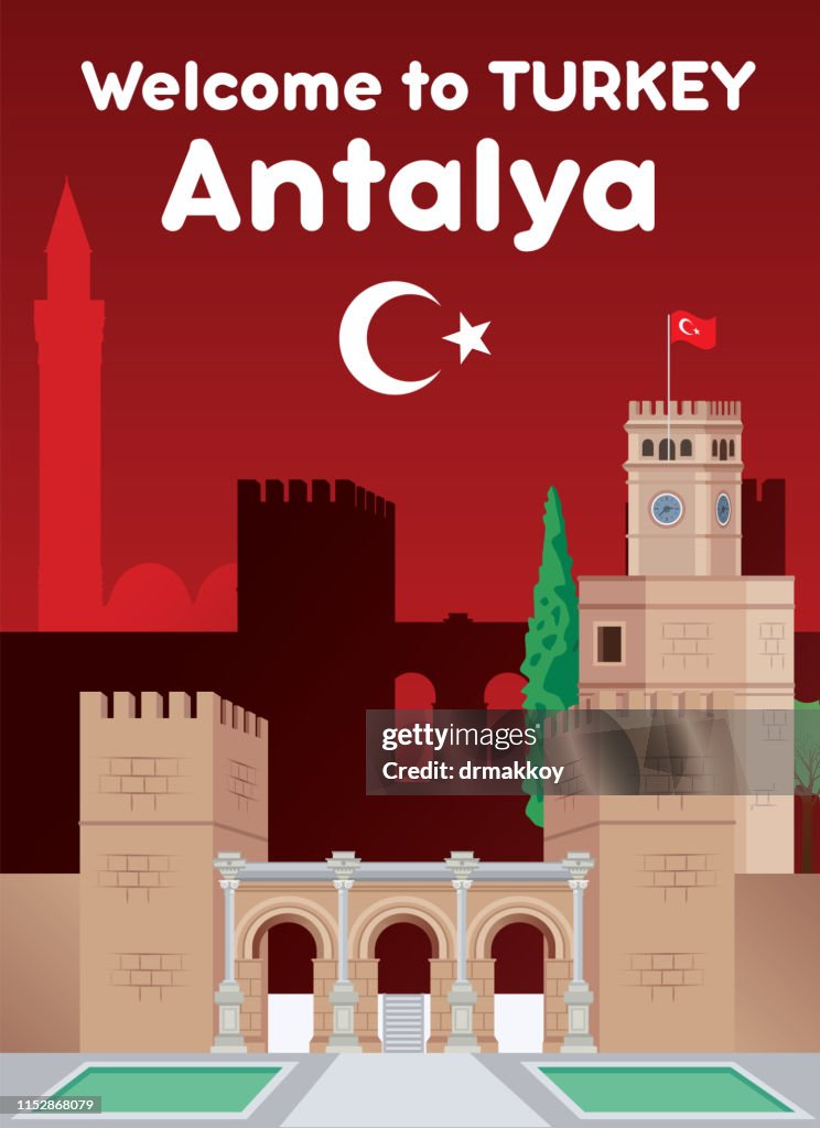 Hadrian's Gate in Antalya