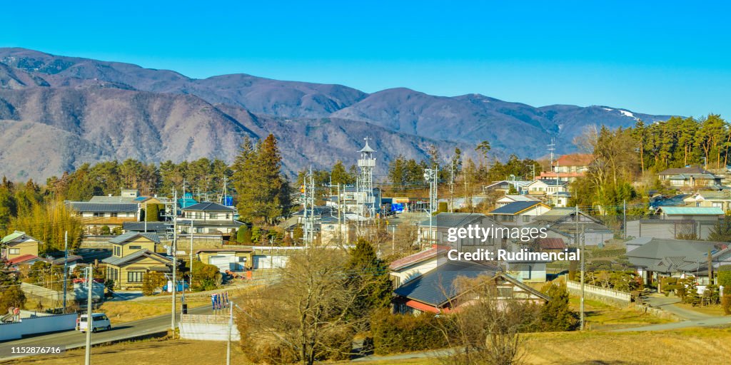 Mountains Landscape Scene, Japan