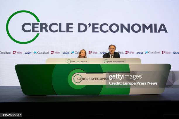 The minister of Economy, Nadia Calviño , participates in the session ‘Horizontes y perspectivas de la economia I’ in the XXXV Meeting of the Circle...