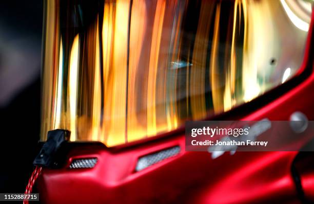 Ryan Preece, driver of the Planters Chevrolet, during practice for the NASCAR Xfinity Series Pocono Green 250 at Pocono Raceway on May 31, 2019 in...