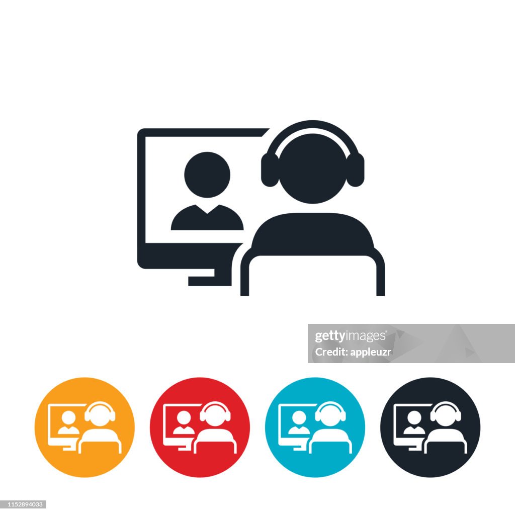 Icône Webinar