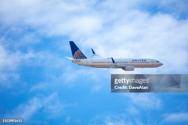 united airlines 737 - united airlines stockfoto's en -beelden
