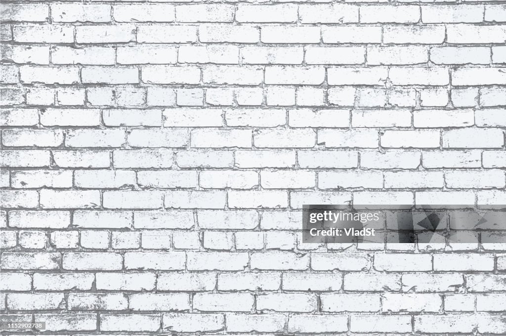 白色彩繪磚牆凸起紋理背景插圖