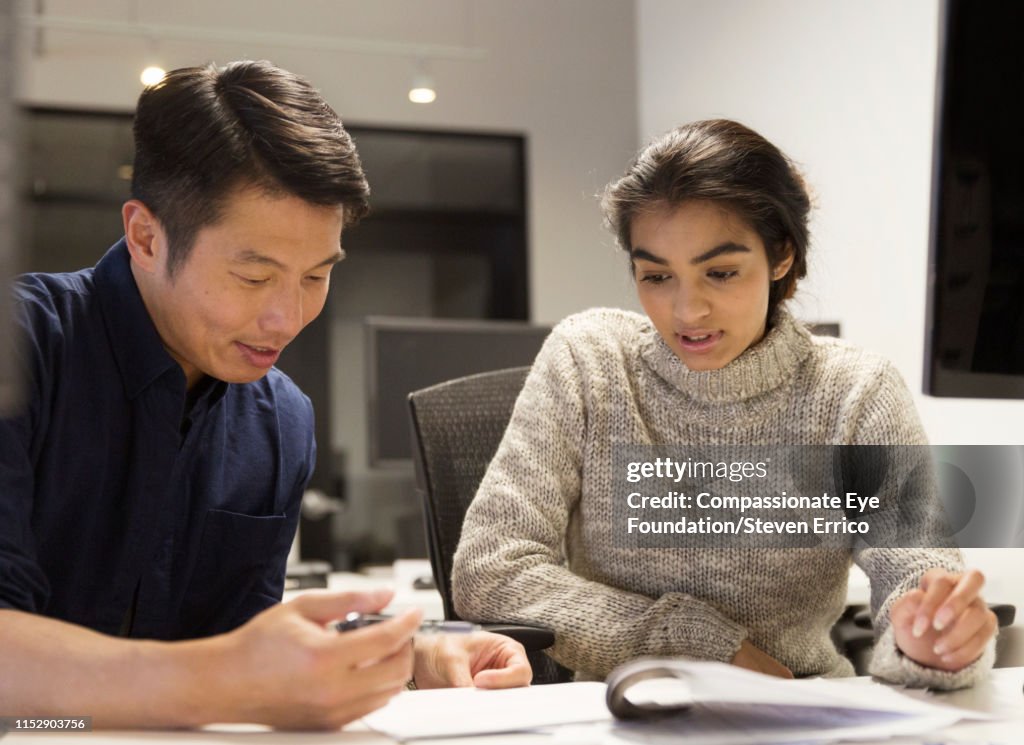 Business people having meeting in office