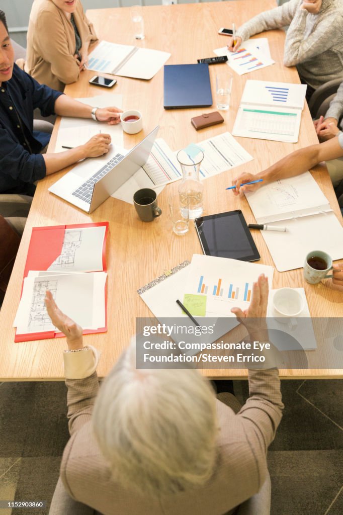 People having business meeting in office