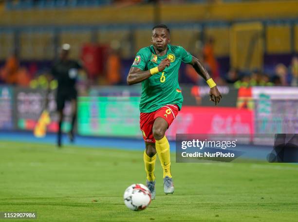 Ambroise Oyongo Bitolo of Cameroon during the 2019 African Cup of Nations match between Benin and Guinea-Bissau at the Ismailia stadium in Ismailia,...