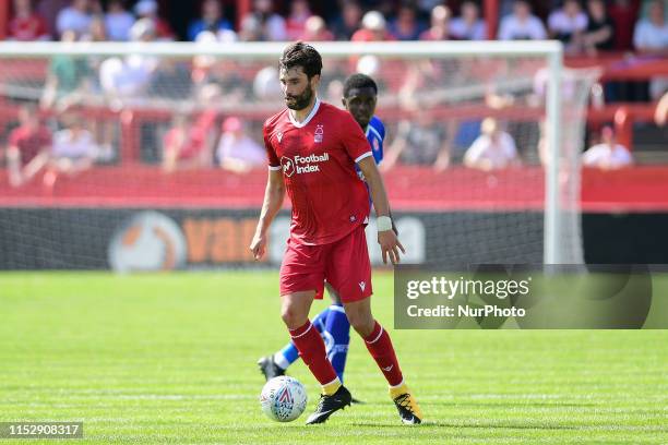 Claudio Yacob of Nottingham Forest during the Pre-season Friendly match between Alfreton Town and Nottingham Forest at North Street, Alfreton on...