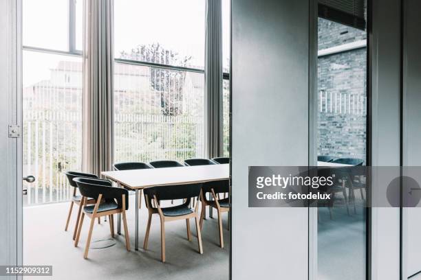 modern meeting room - fortified wall stock pictures, royalty-free photos & images