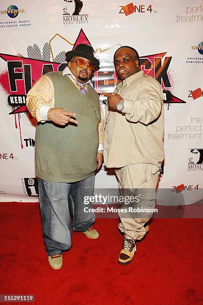 Jazze Pha and Cee-Lo arrive at Keri Hilson's flashback birthday party at The View December 8, 2007 in Atlanta, Georgia.