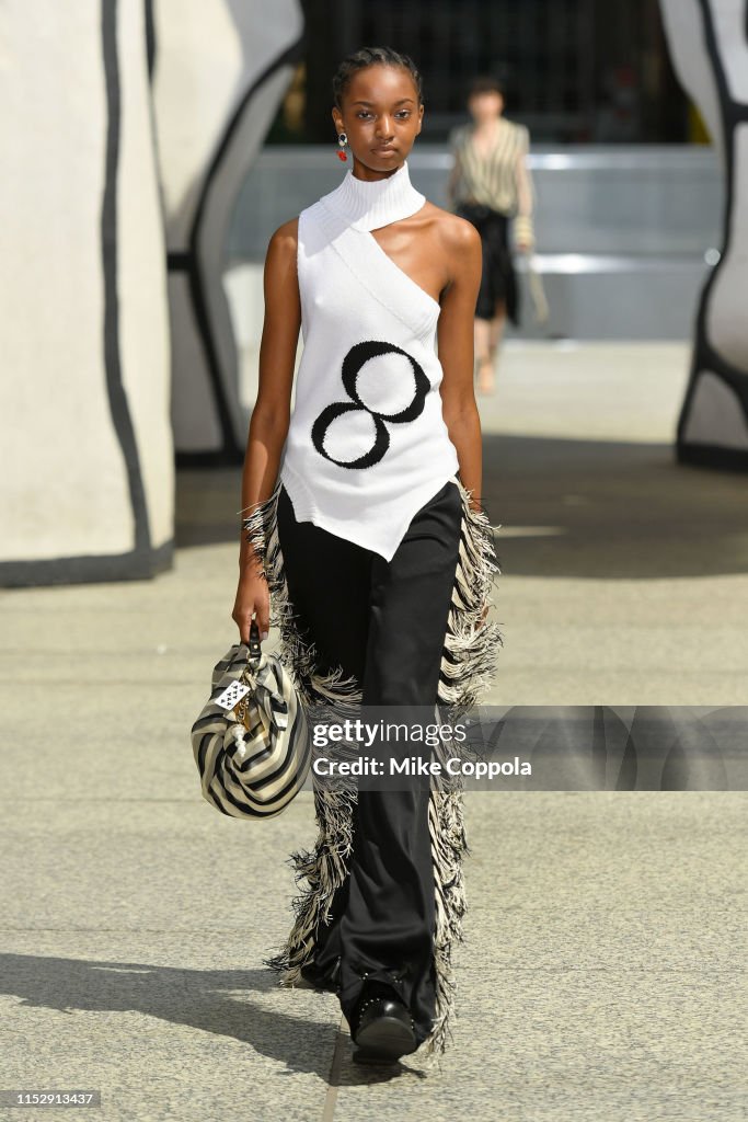 A model walks the runway during the Monse Resort 2020 Fashion Show