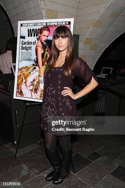 Actress Stella Keitel attends the Women's Wear Daily/Tibi Fashion Week Mercedes-Benz Fashion Week Fall 2008 at the Cellart Bar, Bryant Park Hotel,...