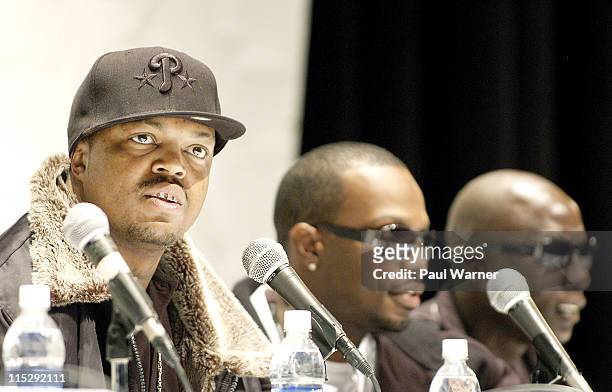 Three 6 Mafia during 2006 Hip Hop Summit Sponsored By Chrysler Financial at Wayne State University's Bonstelle Theatre in Detroit, Michigan, United...