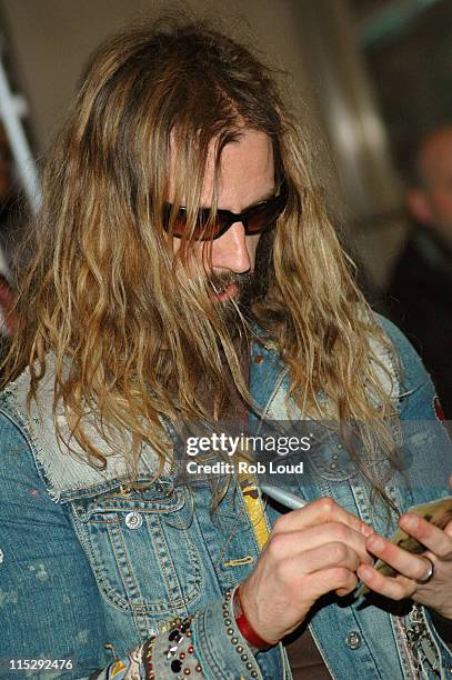 Rob Zombie during Rob Zombie In-Store Appearance and Album Signing at Virgin Megastore in New York - March 28, 2006 at Virgin Megastore in New York...