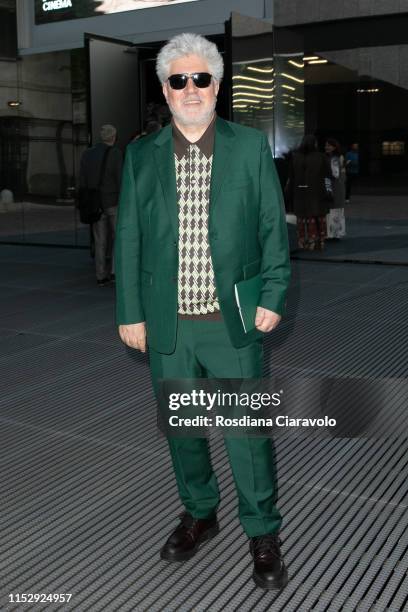 Spanish filmmaker, director, screenwriter, producer, and former actor Pedro Almodovar attends the presentation of the "Soggettiva Pedro Almodóvar" at...