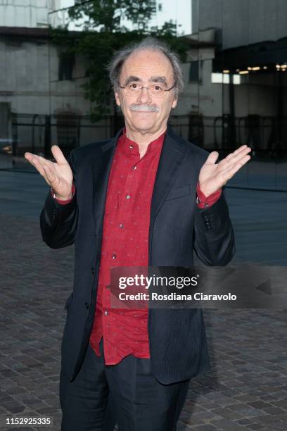 Italian Director and Actor Maurizio Nichetti attends the presentation of the "Soggettiva Pedro Almodóvar" at Fondazione Prada on May 31, 2019 in...