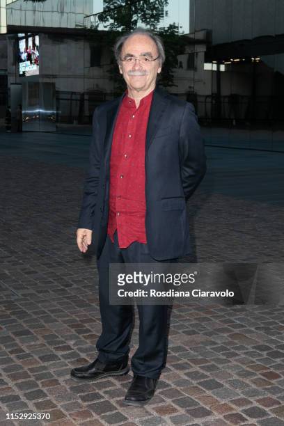 Italian Director and Actor Maurizio Nichetti attends the presentation of the "Soggettiva Pedro Almodóvar" at Fondazione Prada on May 31, 2019 in...