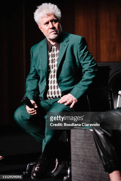 Spanish filmmaker, director, screenwriter, producer, and former actor Pedro Almodovar attends the presentation of the "Soggettiva Pedro Almodóvar" at...