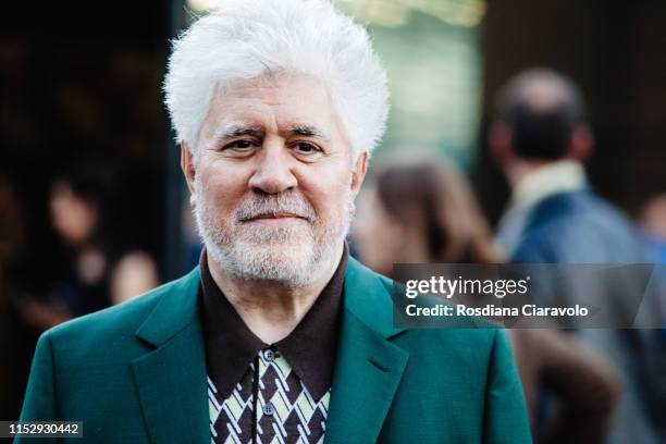 Spanish filmmaker, director, screenwriter, producer, and former actor Pedro Almodovar attends the presentation of the "Soggettiva Pedro Almodóvar" at...