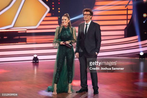 Victoria Swarovski and Daniel Hartwich during the 10th show of the 12th season of the television competition "Let's Dance" on May 31, 2019 in...