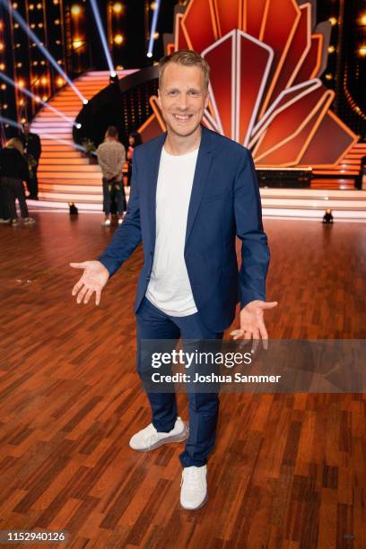 Oliver Pocher is seen during the 10th show of the 12th season of the television competition "Let's Dance" on May 31, 2019 in Cologne, Germany.