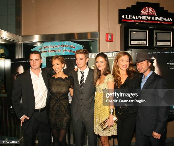 Cast members of the "Awake" Director Joby Harold, actress Jessica Alba; actress Hayden Christensen,actress Georgina Chapman, actress Lena Olin, and...