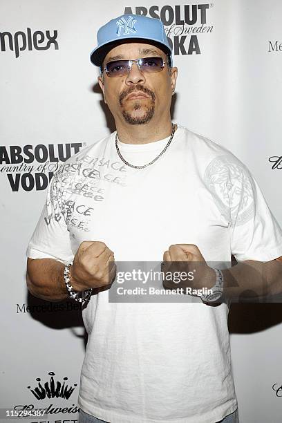 Ice-T during Complex Magazine's 4th Anniversary Presented by Mercedes Benz at the Classic Car Club - Arrivals at Classic Car Club in New York City,...