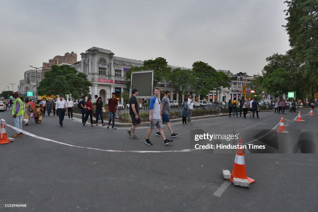 NDMC Carries Out Trial Run To Make Connaught Place More Pedestrian-Friendly