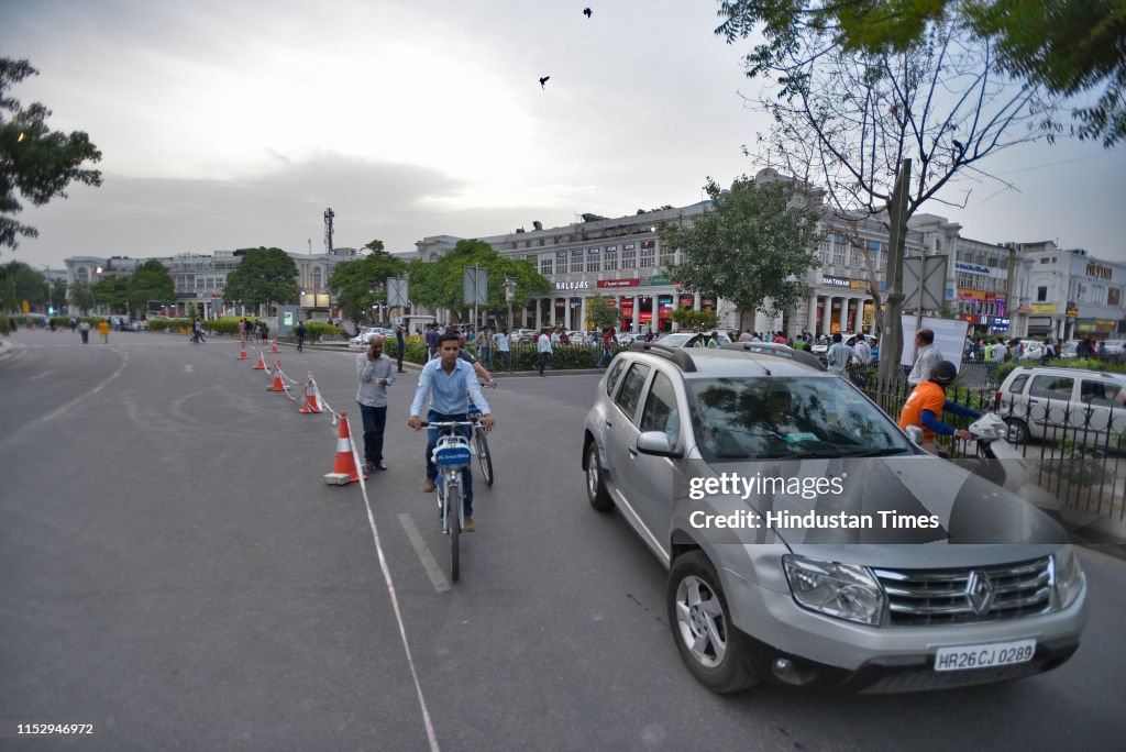 NDMC Carries Out Trial Run To Make Connaught Place More Pedestrian-Friendly