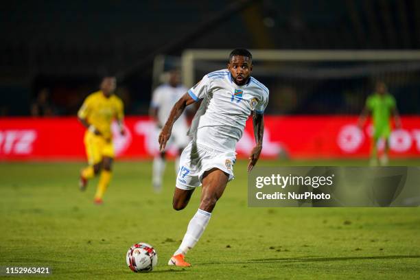 Cedric Bakambu of Rd Congo during the 2019 African Cup of Nations match between Zimbabwe and DR Congo at the 30 June Stadium in Cairo, Egypt on June...