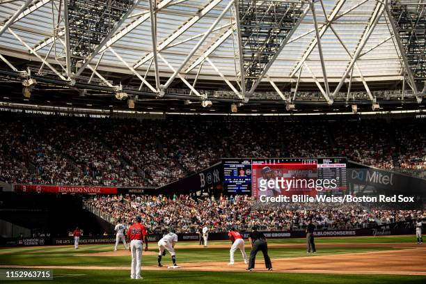 General view during the game two of the 2019 Major League Baseball London Series between the Boston Red Sox and the New York Yankees on June 30, 2019...