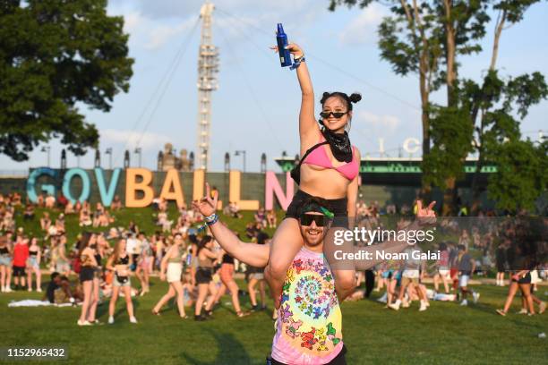 Festivalgoers attend the 2019 Governors Ball Festival at Randall's Island on May 31, 2019 in New York City.