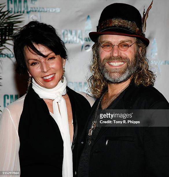 Singer Big Kenny and his wife Christiev Alphin attend the 42nd Annual CMA Awards at the Sommet Center on November 12, 2008 in Nashville, Tennessee.