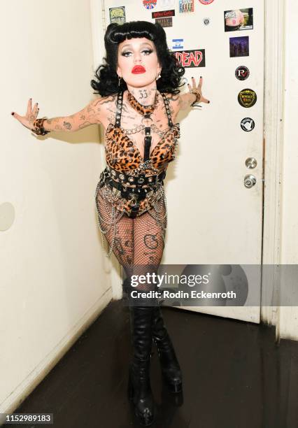 Brooke Candy poses for portrait at Revry's 4th Annual QueerX Festival opening night performance at Whisky a Go Go on May 31, 2019 in West Hollywood,...