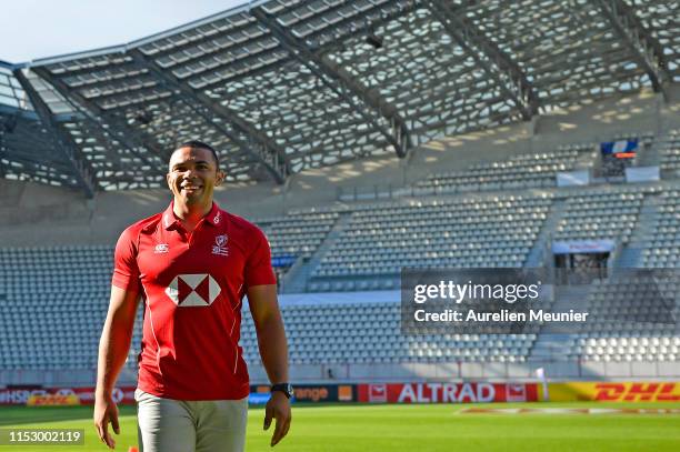 Bryan Habana attends the HSBC Sevens, stage of the Rugby Sevens World Series at Stade Jean Bouin on June 01, 2019 in Paris, France.